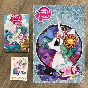 My Little Pony Celestia Micro-Comic Fun Pack (includes mini-poster & sticker)